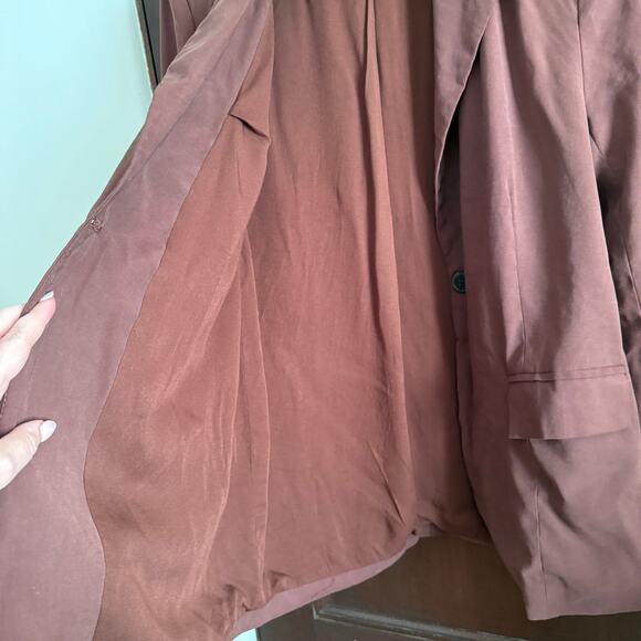 WeWoreWhat | Brown Oversized Single Button Boxy blazer | Medium - Picture 6 of 6